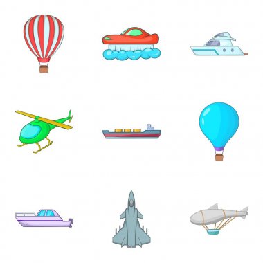 İnsanlar Icons set, karikatür tarzı taşımak