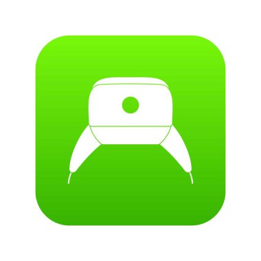 Be şapka simgesi dijital yeşil