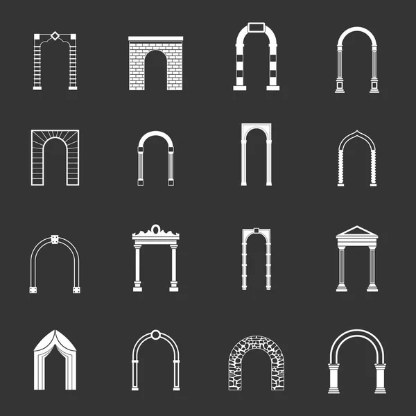 Серого вектора арки — стоковый вектор