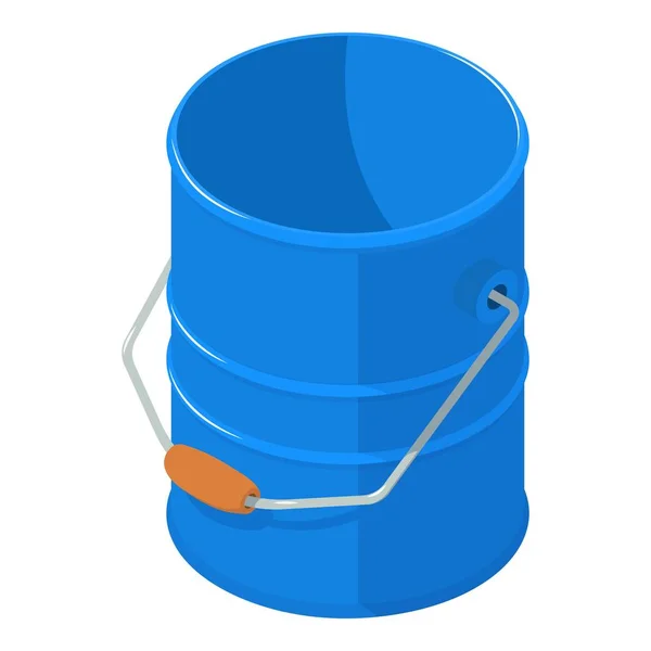 Domestic bucket icon, isometric style — Stock Vector