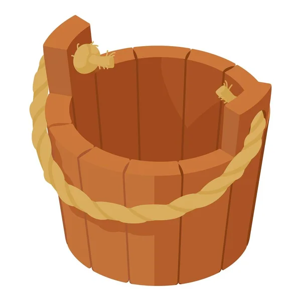 木桶图标, 等距样式 — 图库矢量图片