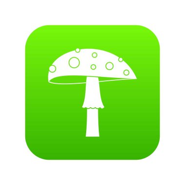 Amanita simgesi dijital yeşil