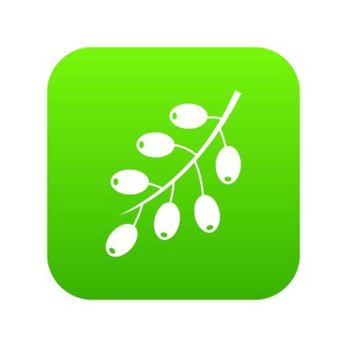 Kızamık şube simgesi dijital yeşil