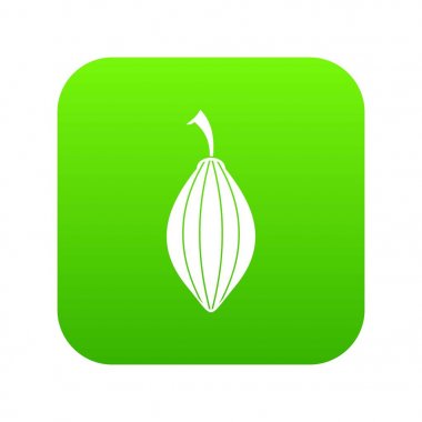 Siyah kakule pod simgesi dijital yeşil