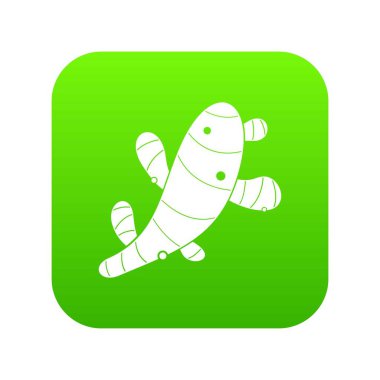 Zencefil simgesi dijital yeşil