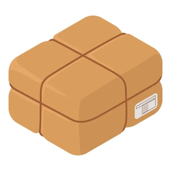 Packaging box icon, isometric style
