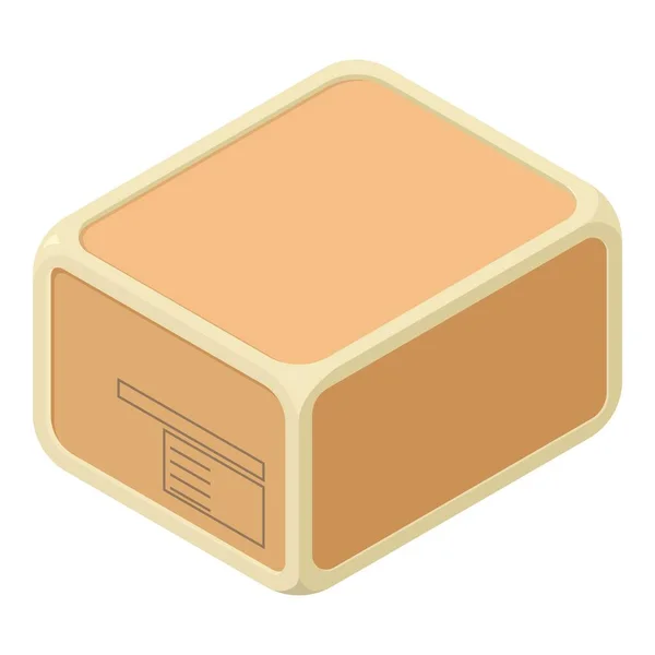 Icono de caja sellada, estilo isométrico — Vector de stock