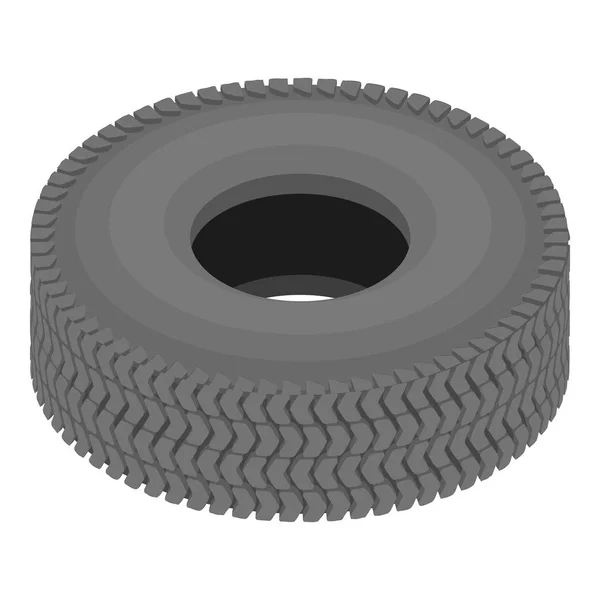 Gumové pneumatiky ikona, izometrický styl — Stockový vektor