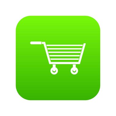 Online alışveriş simgesi dijital yeşil