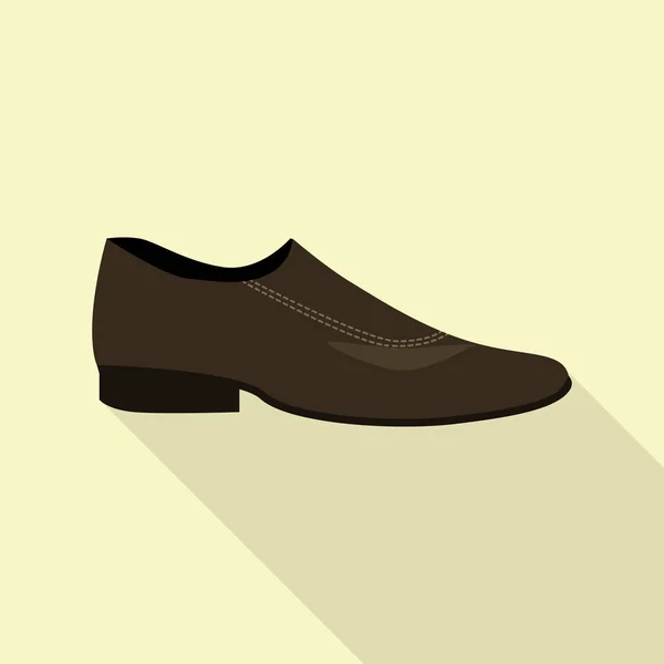 Icono de zapato de elegancia, estilo plano — Vector de stock