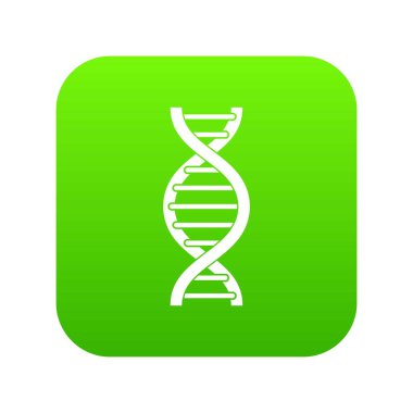 DNA sarmal simgesi dijital yeşil