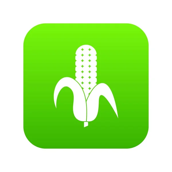 Corncob icône numérique vert — Image vectorielle