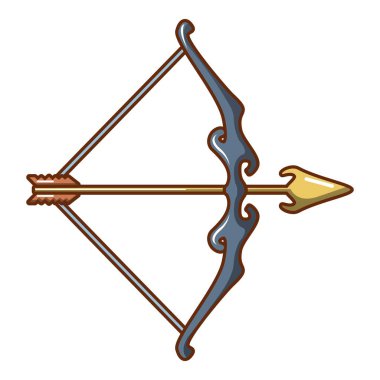 Okçuluk mühimmat simgesi, karikatür tarzı