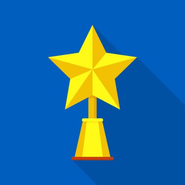 Şampiyon yıldız simgesi, düz stil