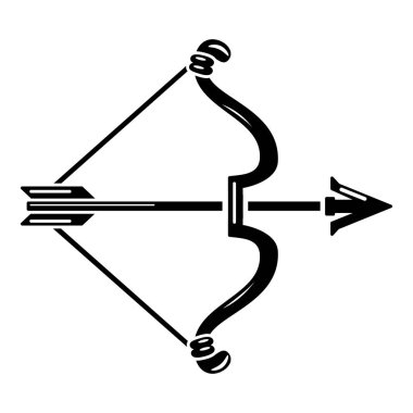 Okçuluk simgesi, basit tarzı