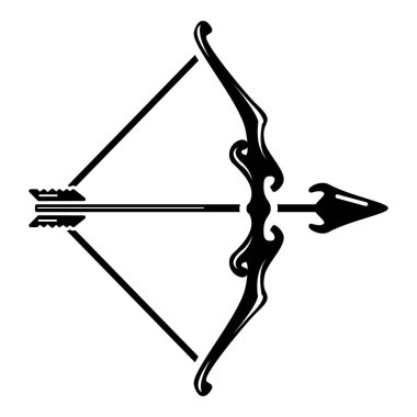 Okçuluk AIM simgesini, basit tarzı