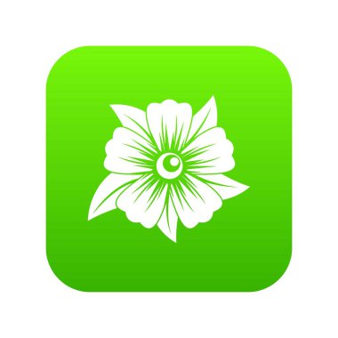 Çiçek simgesi dijital yeşil