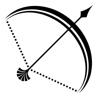 Büyük yay simgesi, basit tarzı