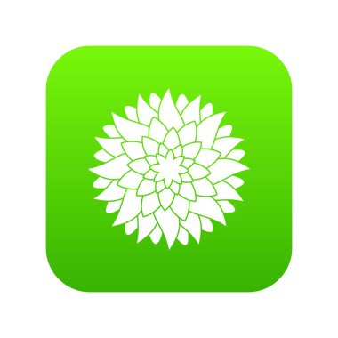 Çiçek simgesi dijital yeşil
