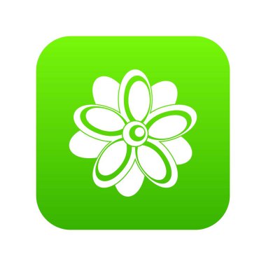 Çiçek simgesi dijital yeşil
