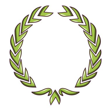 Zafer çelengi simgesi, karikatür tarzı