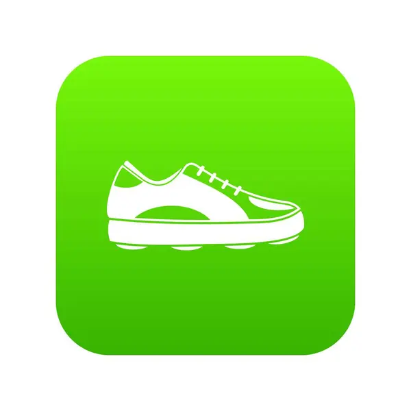 Golf buty ikona cyfrowego zielony — Wektor stockowy