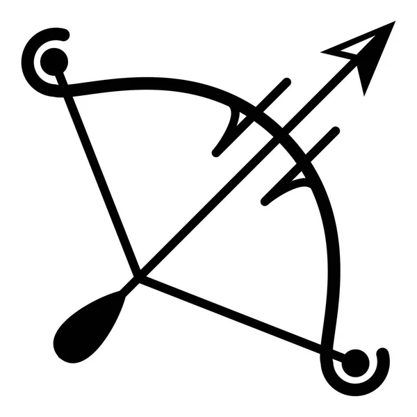 Vrouw boog pictogram, eenvoudige stijl — Stockvector