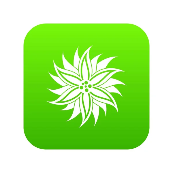 Icono de flor digital verde — Archivo Imágenes Vectoriales