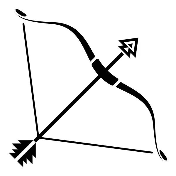 Srong bow icon, einfacher Stil — Stockvektor