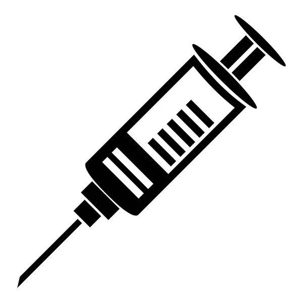 Syringe icon, simple style — Stock Vector