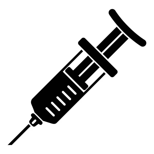 Immunization syringe icon, simple style — Stock Vector