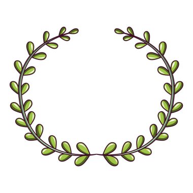 Şube çelenk simgesi, karikatür tarzı