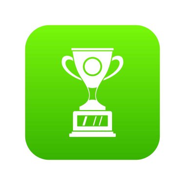 Kazanan Kupası simgesi dijital yeşil