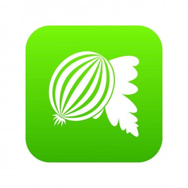 Bektaşi üzümü ile simge dijital yeşil yaprakları.