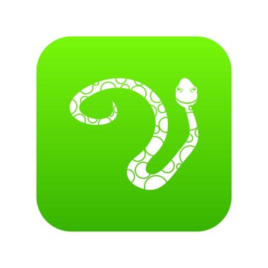 Benekli yılan simgesi dijital yeşil