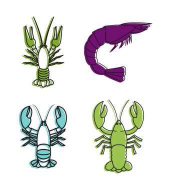 Kanser simge kümesi, renk anahat stili