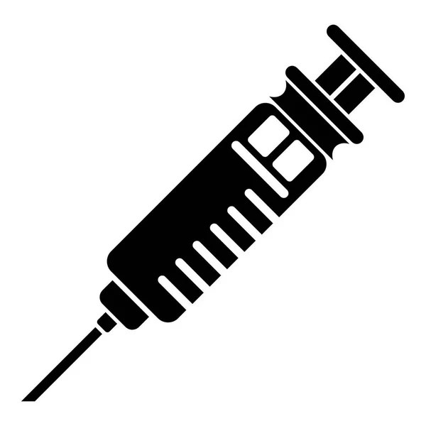Medicine syringe icon, simple style — Stock Vector