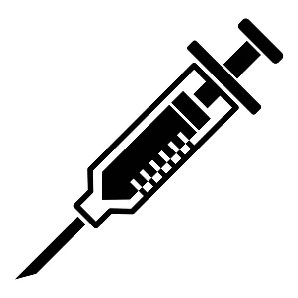 Empty syringe icon, simple style — Stock Vector
