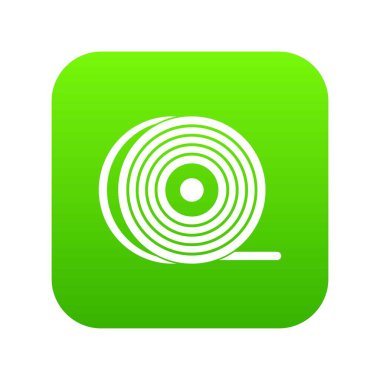 ABS veya pla filaman bobin simgesi dijital yeşil