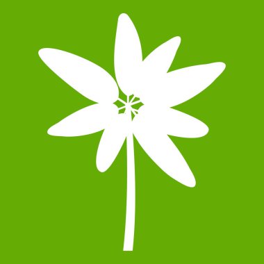 Uzun palmiye simgesi yeşil