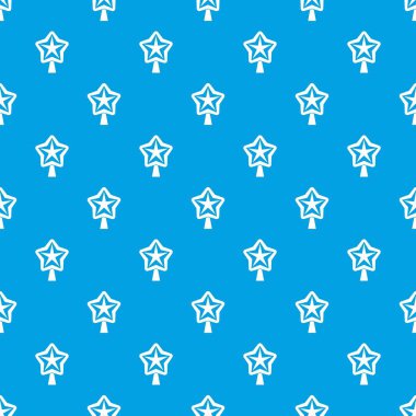 Sunni Noel ağacı desen kesintisiz mavi yıldız