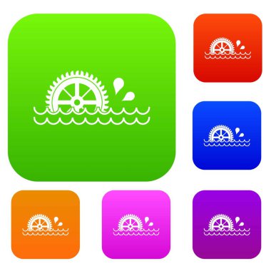 Su çarkı renk koleksiyonu ayarla