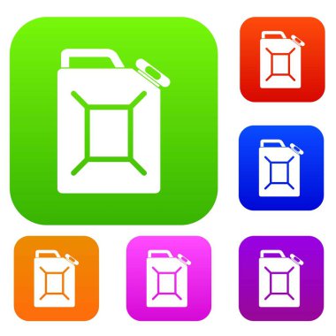 Yakıt bidon renk koleksiyonu ayarla