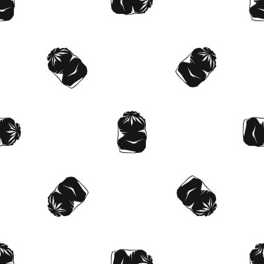 Siyah çöp torbası desen sorunsuz siyah