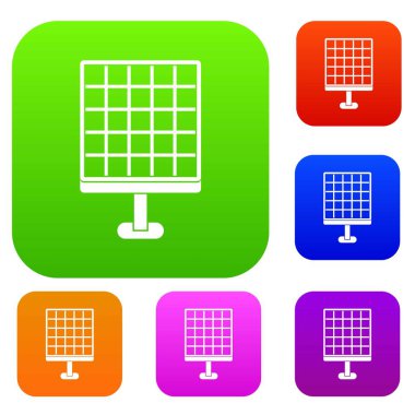 Güneş paneli renk koleksiyonu ayarla