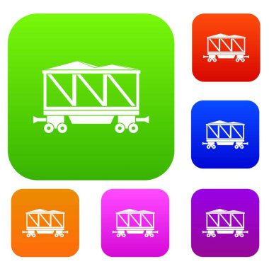 Tren vagonu renk koleksiyonu ayarla