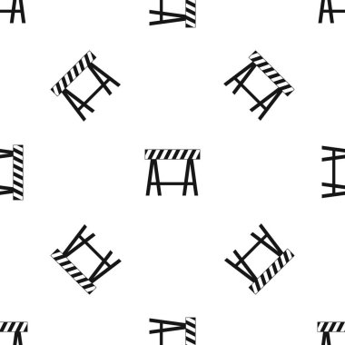 Trafik bariyeri desen sorunsuz siyah