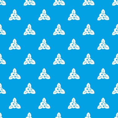 Kızılcık desen kesintisiz mavi