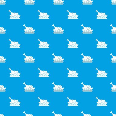 Kavrulmuş Türkiye desen kesintisiz mavi