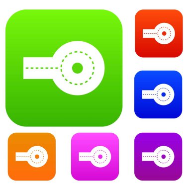 Dairesel çıkmaz renk koleksiyonu ayarla